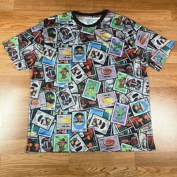 Fresh Prince Of Bel Air World Stamps T-Shirt Size 2XL Multicolor Short Sleeve - Picture 1 of 4